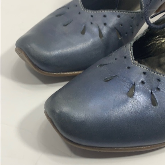 Fidji Shoes Fidji Pearl Blue Leather Shoes Size 39 2